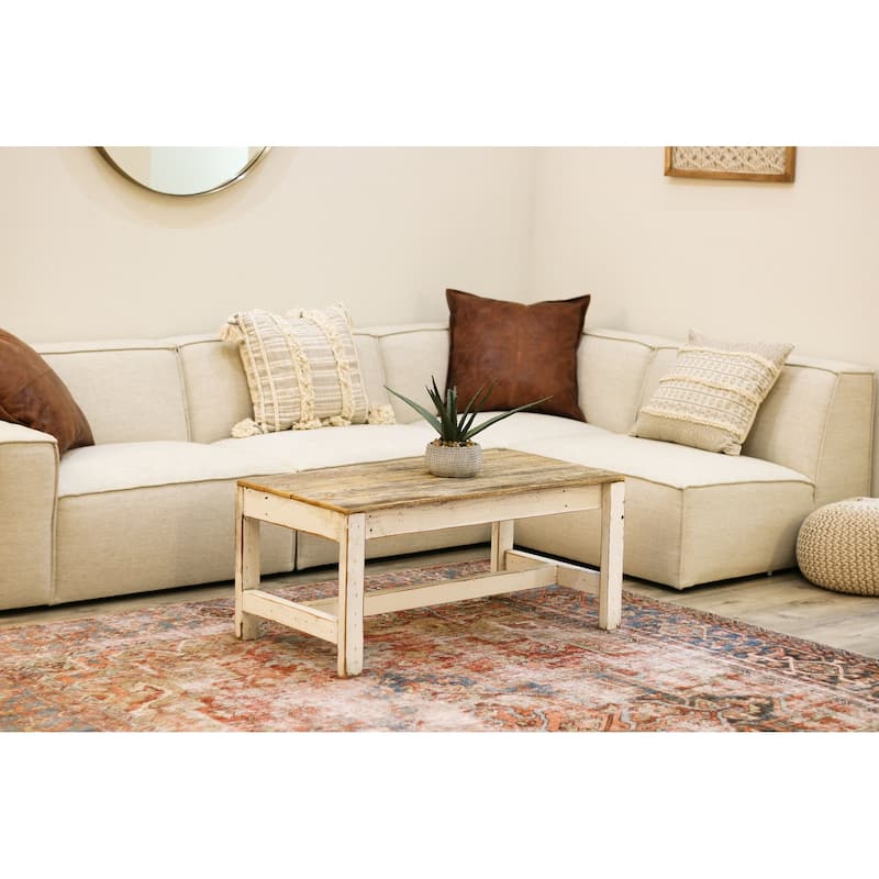 White Combo Farmhouse Classic Coffee Table