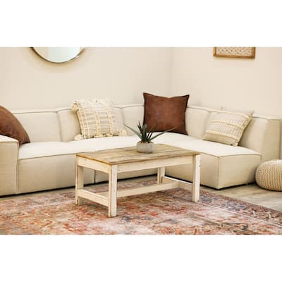 White Combo Farmhouse Classic Coffee Table