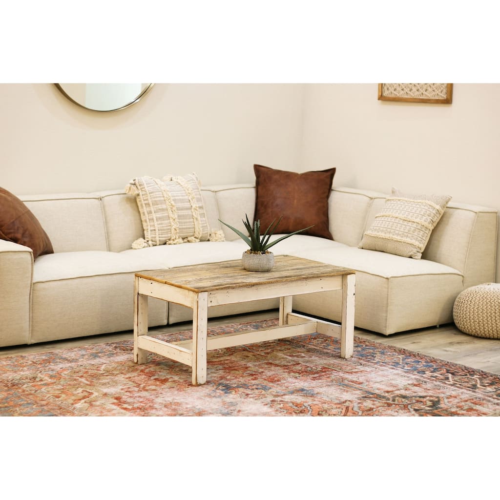 White Combo Farmhouse Classic Coffee Table