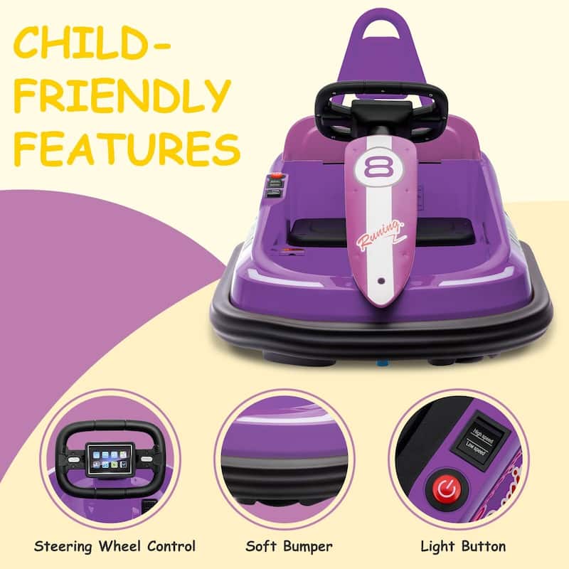 Baby Bumper Car, 6V Electric Ride On Car with 360 Spin