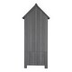 preview thumbnail 7 of 8, 70 Inch Double Slope Top Fir Courtyard Storage Room,Dark Gray