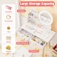 preview thumbnail 8 of 6, White Princess Makeup Dressing Desk and Chair Set with Mirror and Lights for Kids - 27.5" x 13.5" x 40"