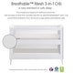 preview thumbnail 26 of 40, BreathableBaby Breathable Mesh 3-in-1 Convertible Crib, Greenguard Gold Certified