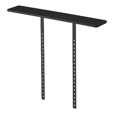 Yamazaki Home VESA-Compliant TV Shelf, Steel, Holds 6.6 lbs - L 5.12 x W 27.56 x H 23.62 inches