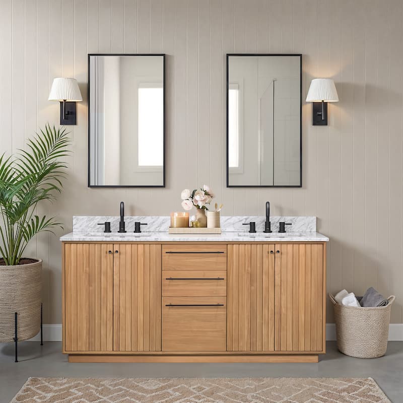 Avanity Parker Bathroom Vanity Only in Natural Teak