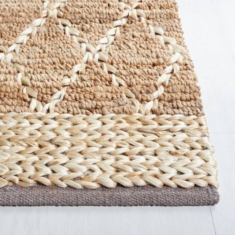 SAFAVIEH Handmade Natural Fiber Foolke Casual Jute Trellis Rug