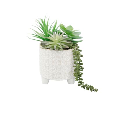 GN Succ mix in 6" Footed Ivory Catheral