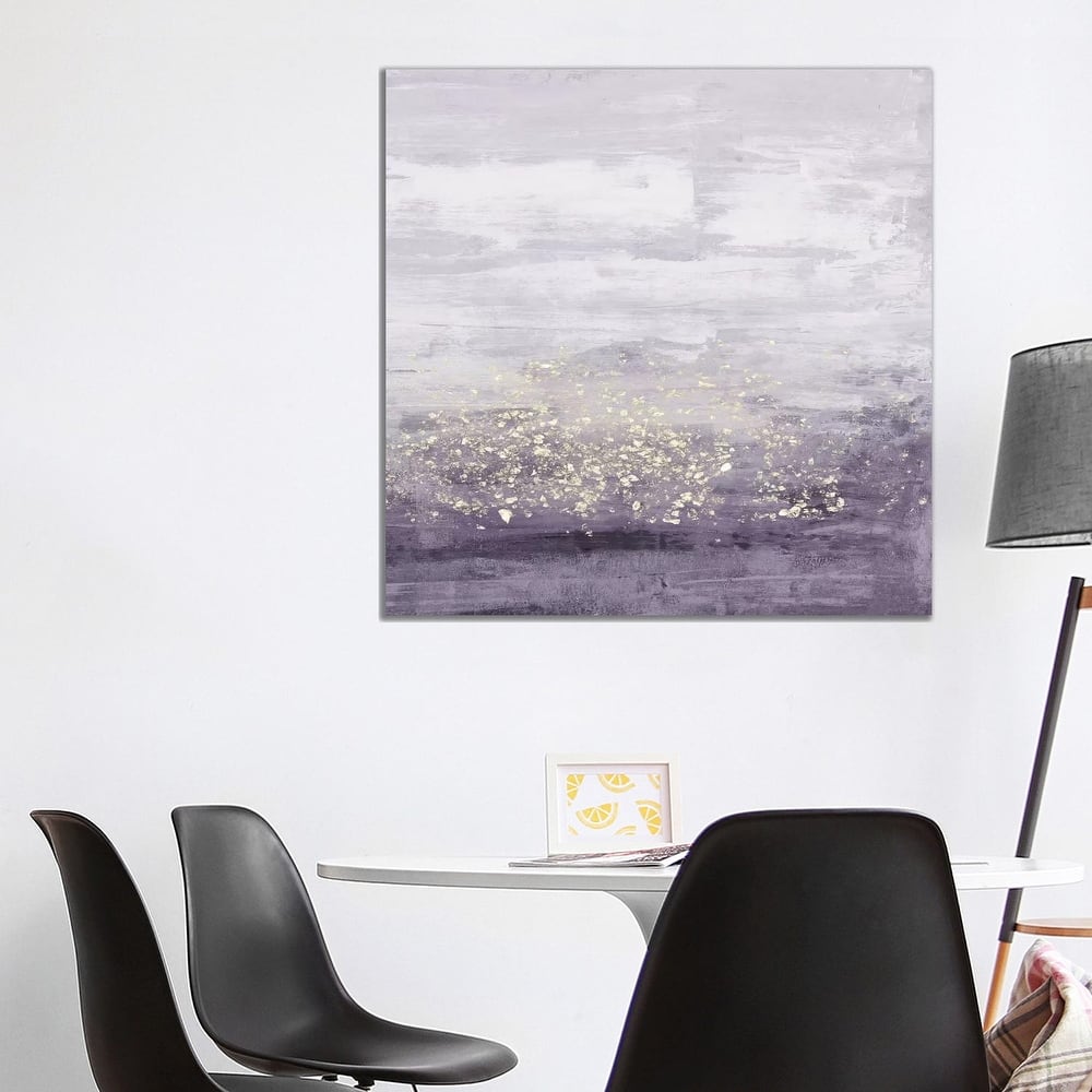 iCanvas 'Amethyst Glitter I' by Jennifer Goldberger Canvas Print