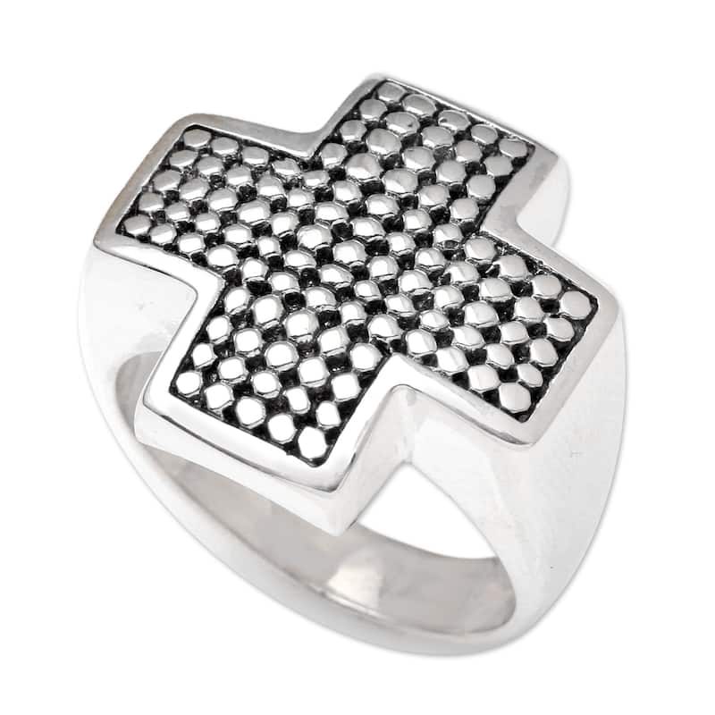 Novica Handmade Saving Grace Men'S Ring - 8
