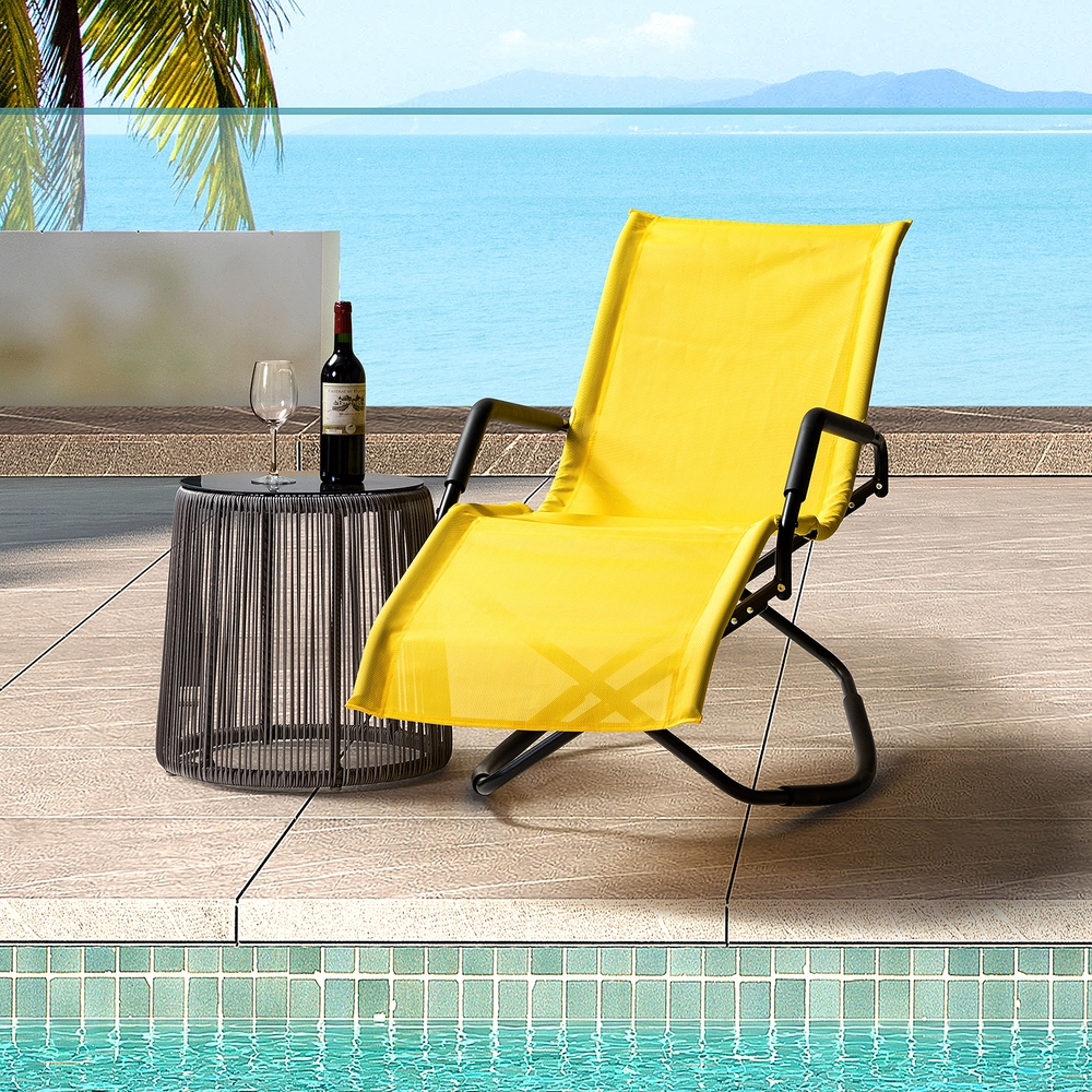 Yellow outdoor chaise new arrivals lounge