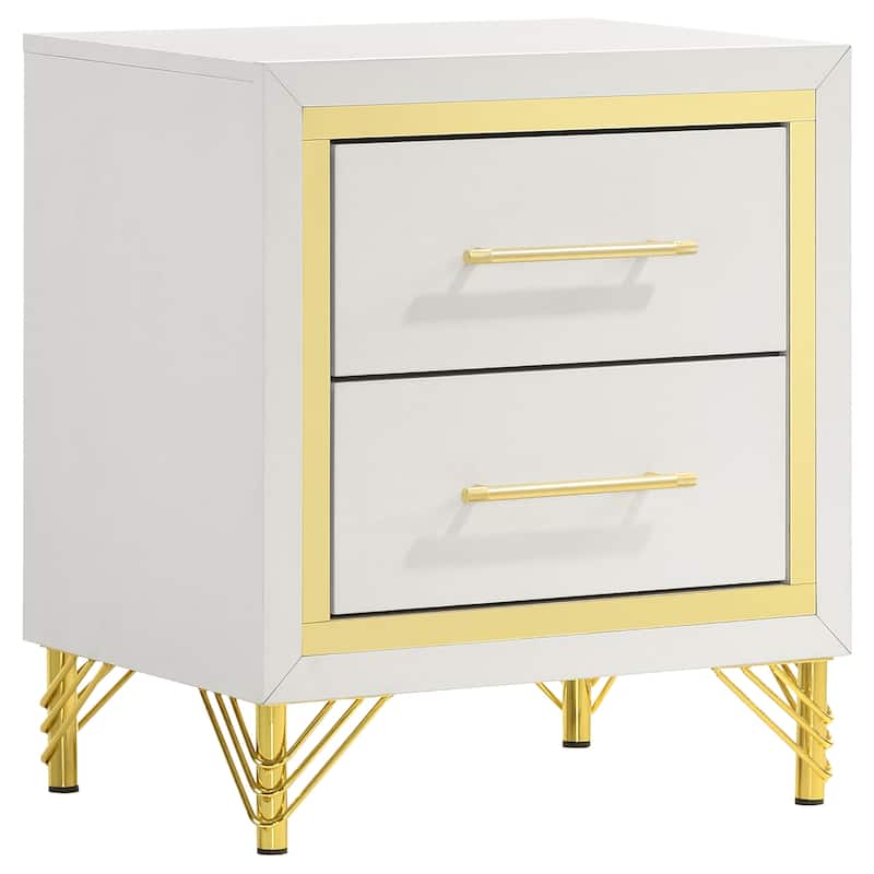 Lucia 2-drawer Nightstand Bedside Table