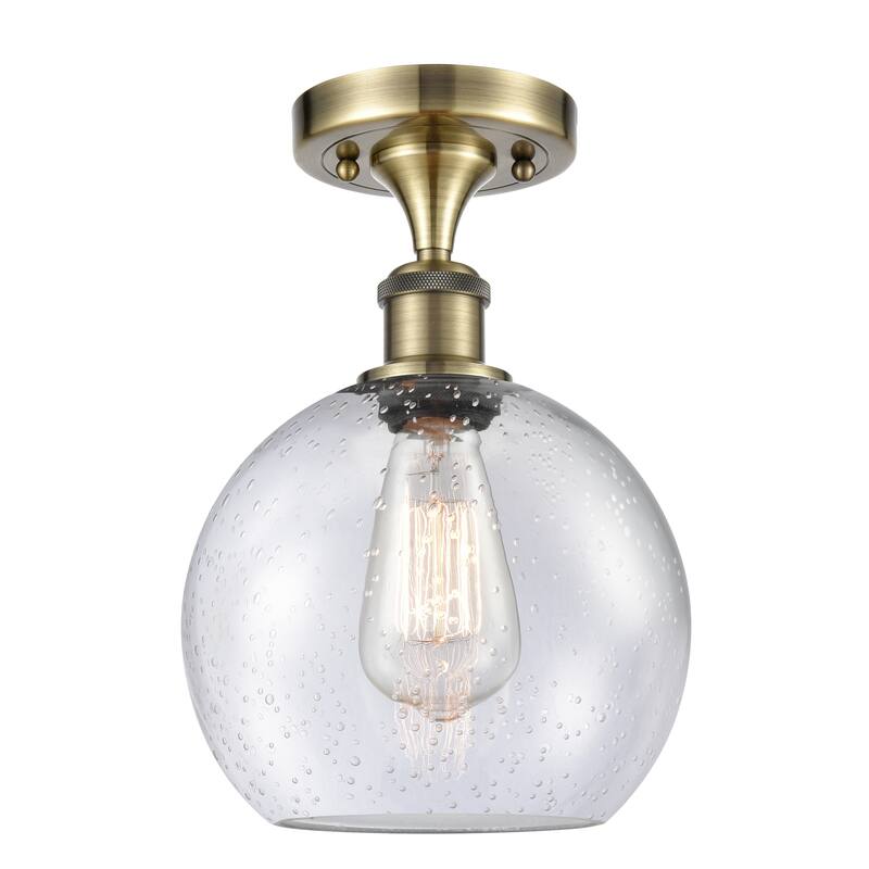 Innovations Lighting Ballston Athens - 1 Light 8" Semi-Flush Mount