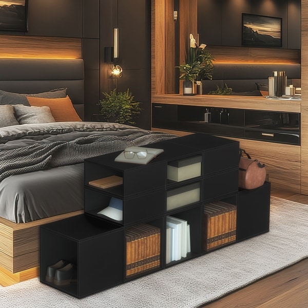 レビュー高評価の商品 Niche Cubo Half Size Wood Stackable Storage Organizer Cube ルアー・フライ