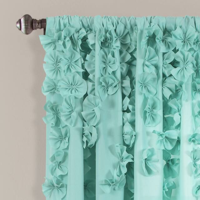 Silver Orchid Turpin Single Window Curtain Panel
