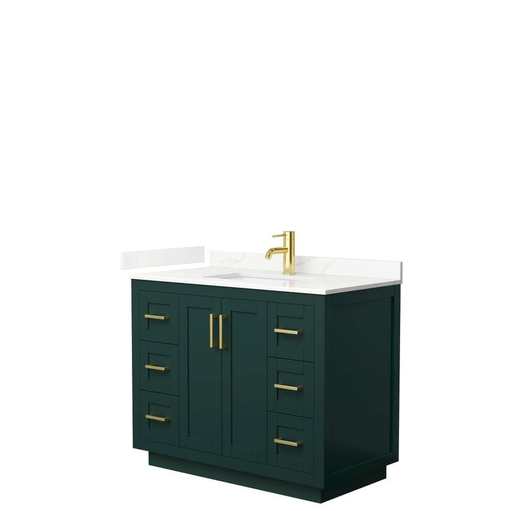 Miranda 42-inch Single Vanity, Quartz Top