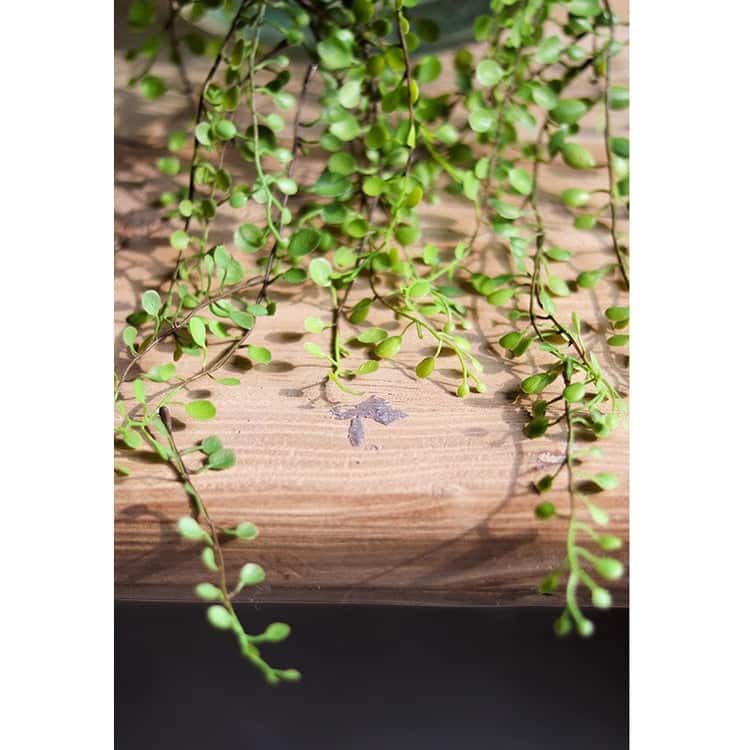 Hanging Faux Mini Leaf Garland 27.5" Long