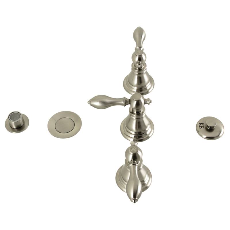 American Classic Three-Handle Bidet Faucet - Brushed Nickel