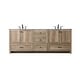 preview thumbnail 1 of 9, Elegant Lighting VF2884D Soma 84" Free Standing Double Basin Vanity Natural Oak - Oak Finish