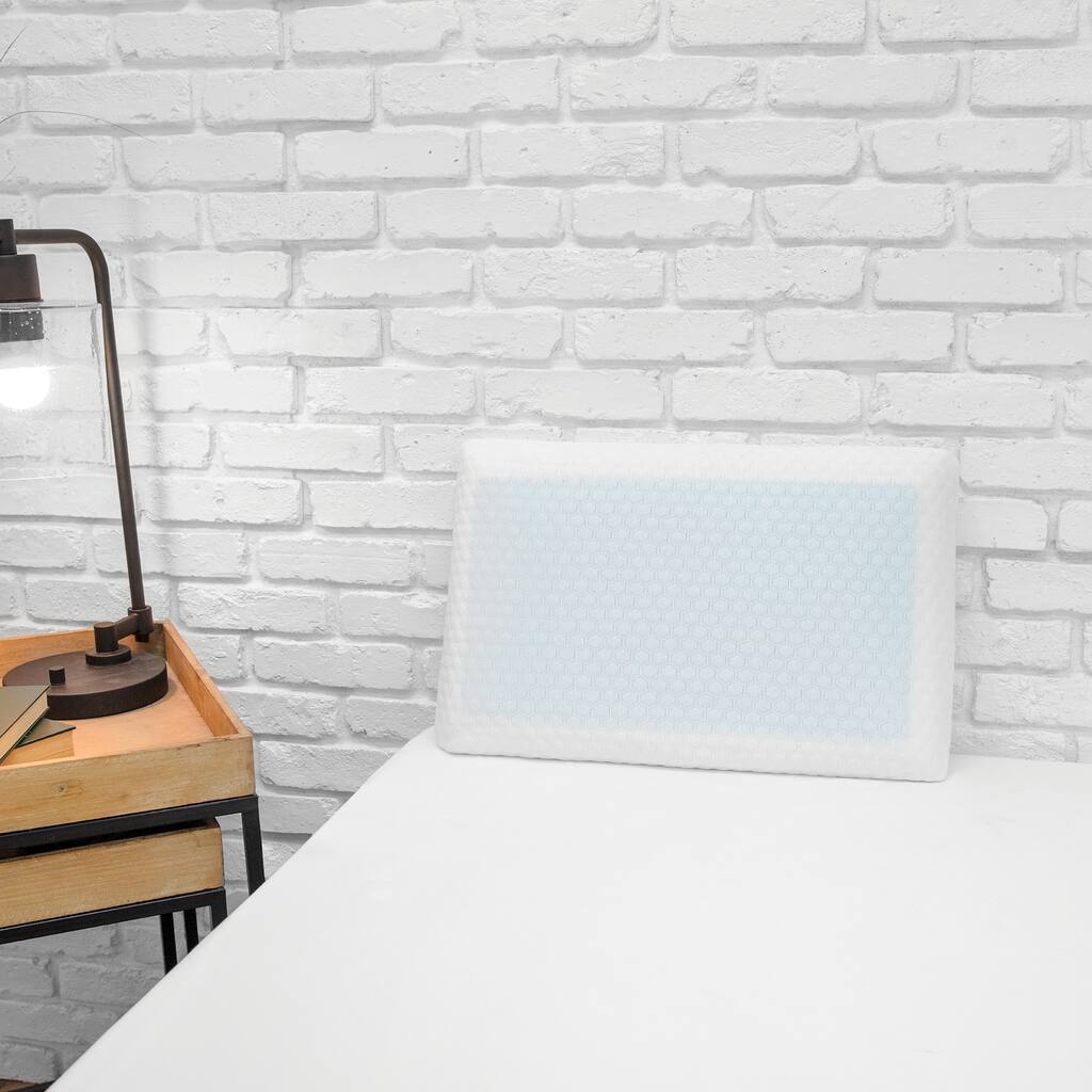 BioPEDIC Memory Foam Bed Pillow with Cooling Gel Overlay