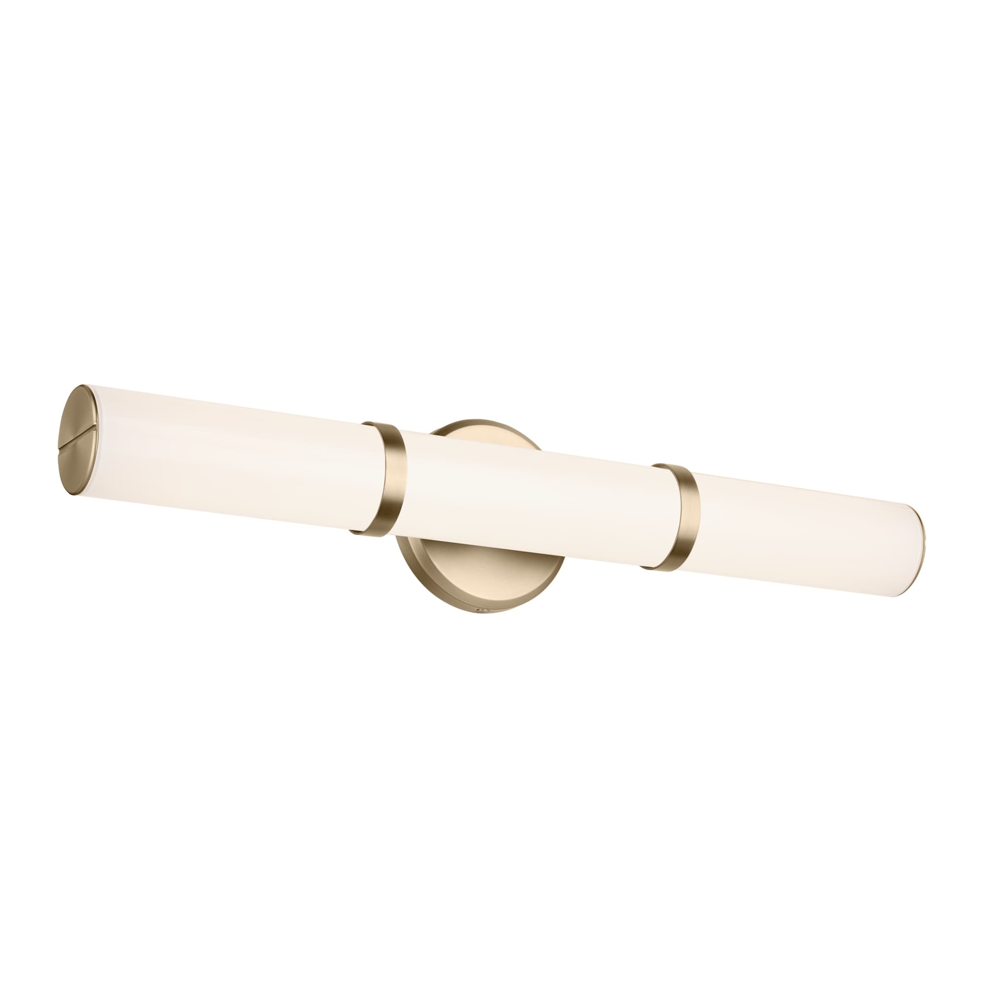 Kichler Lighting Rosh 24.25" Bath Bar Medium LED with White Glass in Champagne Bronze - Champagne Bronze