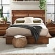 preview thumbnail 2 of 2, Winslow Farmhouse Wood Platform Bed Smokey Walnut