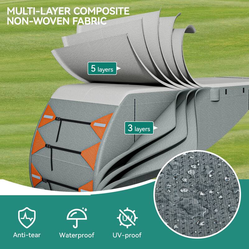 Grey Waterproof RV Cover