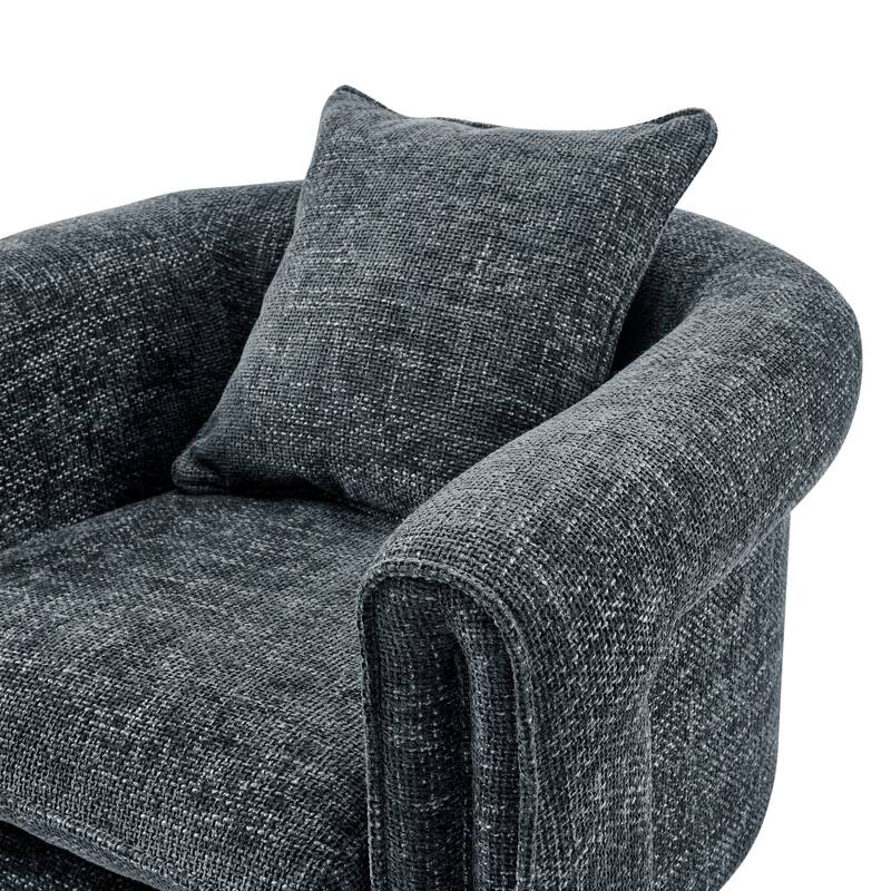 NPD Furniture Heidi Chenille Accent Arm Chair