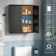 preview thumbnail 45 of 54, Futzca Bathroom Cabinet Wall Mounted, Storage Cabinet with Doors and Shelves