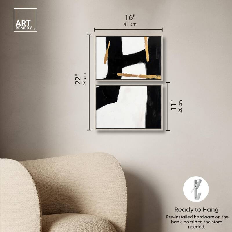 Urban Grid I Canvas Set of 2 by Art Remedy