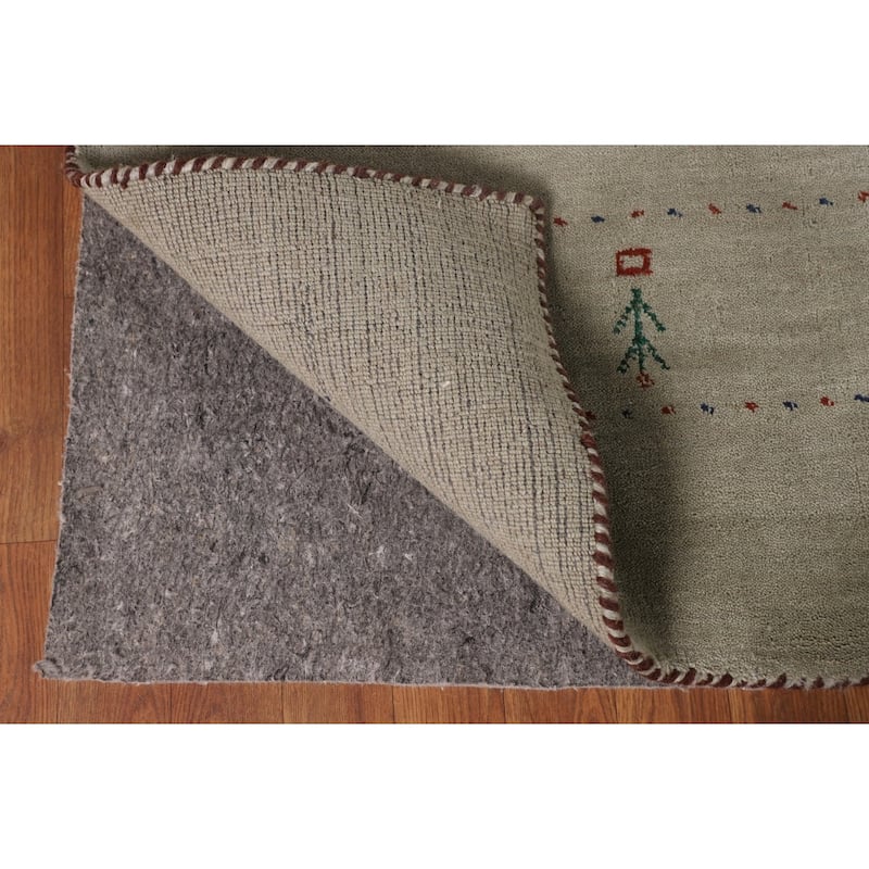 Tribal Gabbeh Oriental Area Rug Handmade Wool Carpet - 7'10" x 9'10"