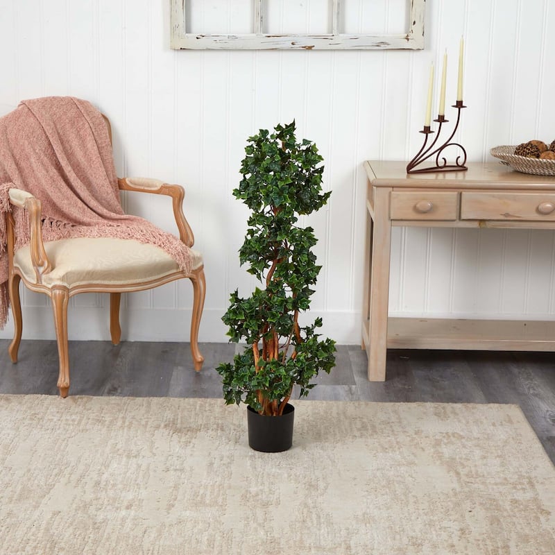 Modern Spiral Tree - 3.5ft Indoor Outdoor Decor - English Muse Design - 3.5ft.