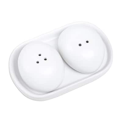 Novica Handmade Soft Seasoning Ceramic Salt And Pepper Set (3 Pieces)