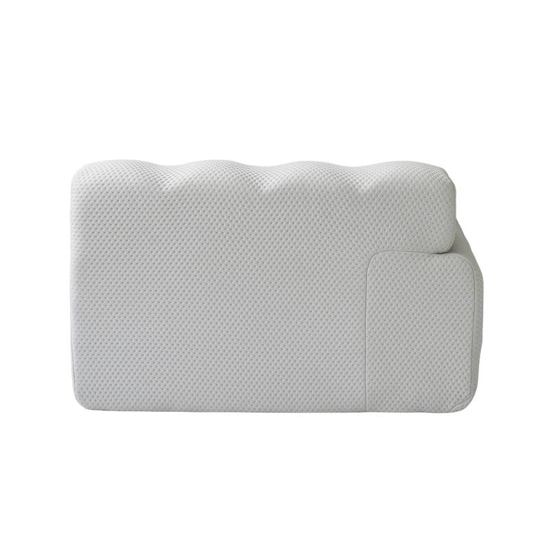 86.6" Loveseat 3D Mesh Fabric Sectional Sofa Modern Comfy Modular Floor Couch for Living Room, Office, Apartment