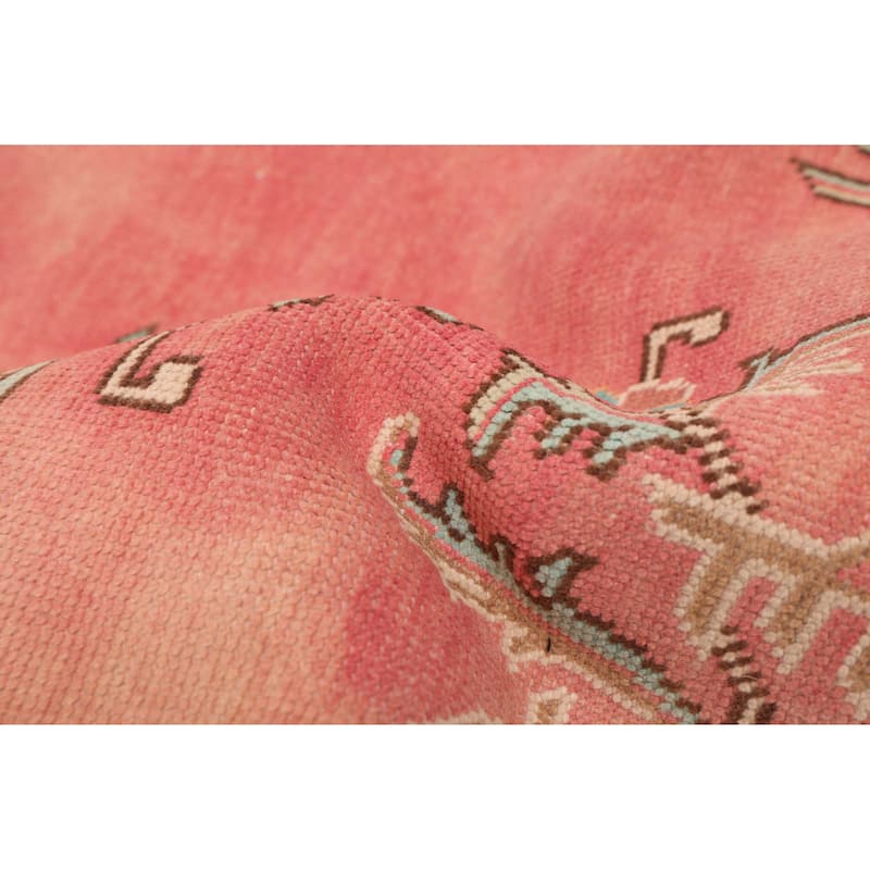 ECARPETGALLERY Hand-knotted Antalya Vintage Pink Wool Rug - 7'6 x 10'9