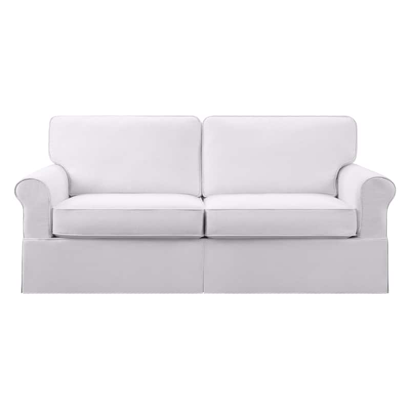 Porch & Den Zuni Mid-century Slip Cover Sofa