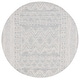 preview thumbnail 13 of 12, SAFAVIEH Handmade Abstract Bernardete Rustic Wool Rug 6' Round - Light Blue/Ivory - Round