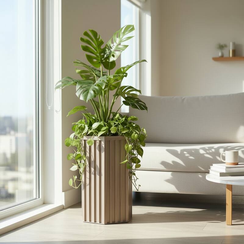Hexagon Column Planter