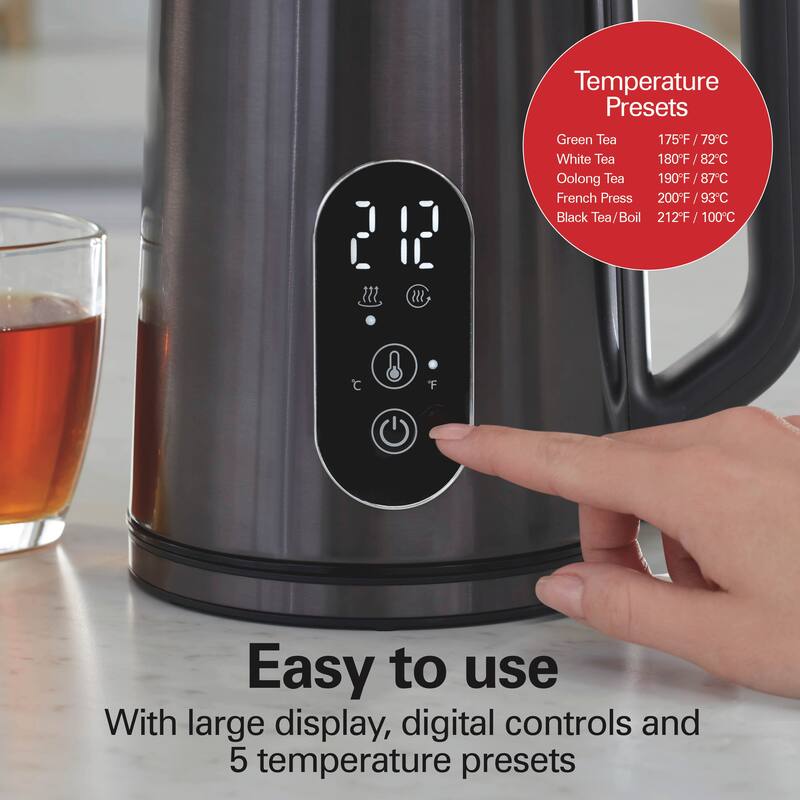 Hamilton Beach Digital Temperature-Control Double-Wall Kettle