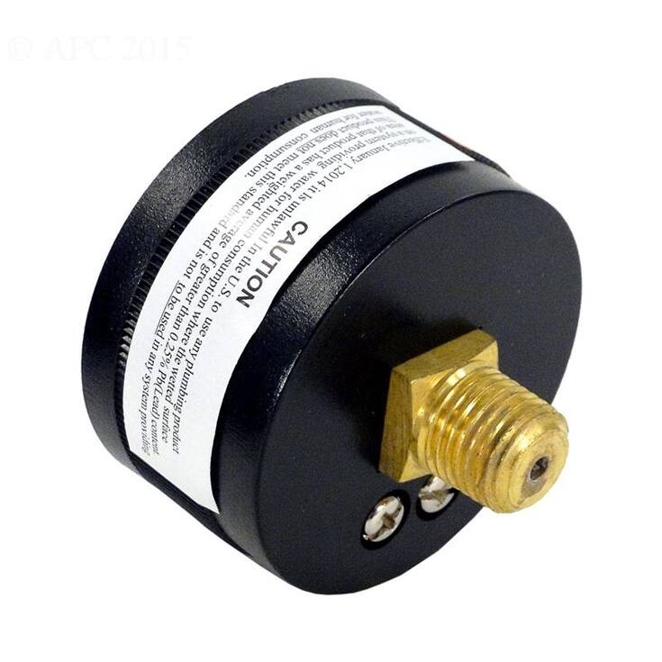 Black American Granby IPPG6024B 0.25" MPT Back Pressure Gauge