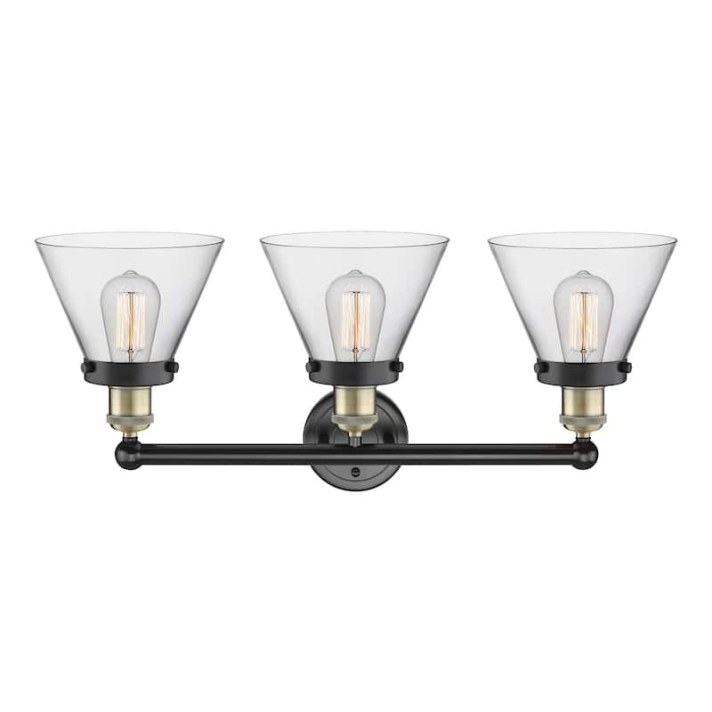 Innovations Lighting 616-3W-12-26 Cone Vanity Cone 3 Light 26" Wide