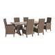 preview thumbnail 6 of 9, Beachcroft 7-piece Beige Outdoor Dining Set with 2 Armchairs