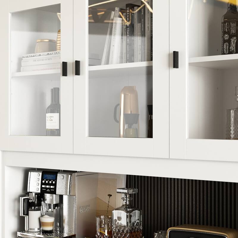 Combined BookShelves Kitchen Cabinet Display Cabinet Pantry Bookcase