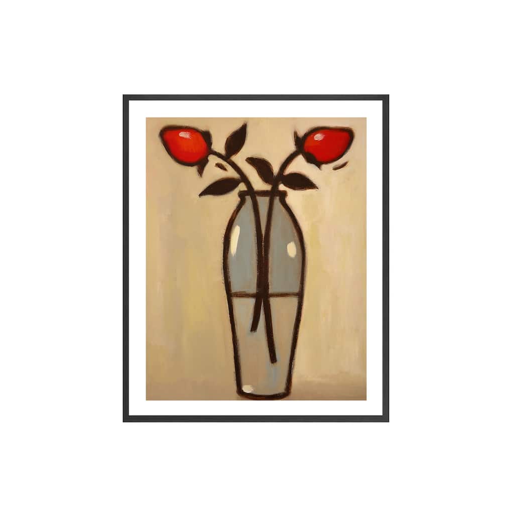 Minimalist Rose II Framed Print Wall Art by Norman Wyatt Jr.