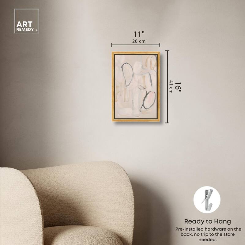 Faded Outlines II Canvas by Art Remedy