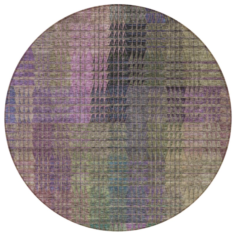 HomeRoots Abstract Transitional Rectangle Outdoor Rug