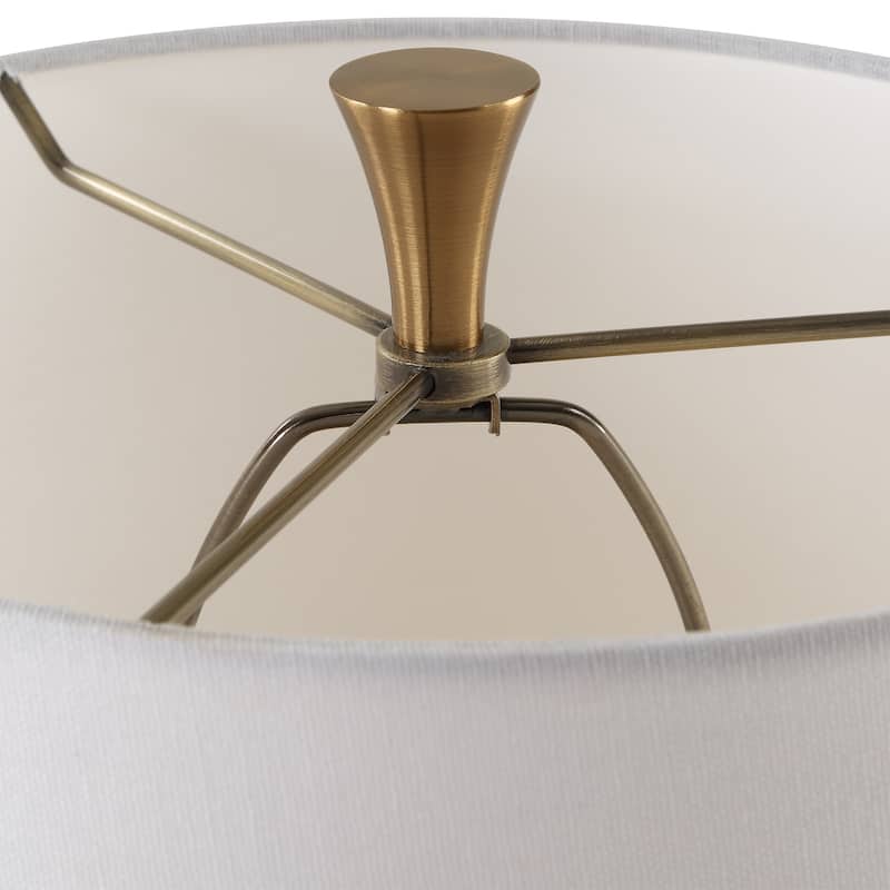 Uttermost Colette White Stone Table Lamp - 35.5'' H X 14'' W X 14'' D