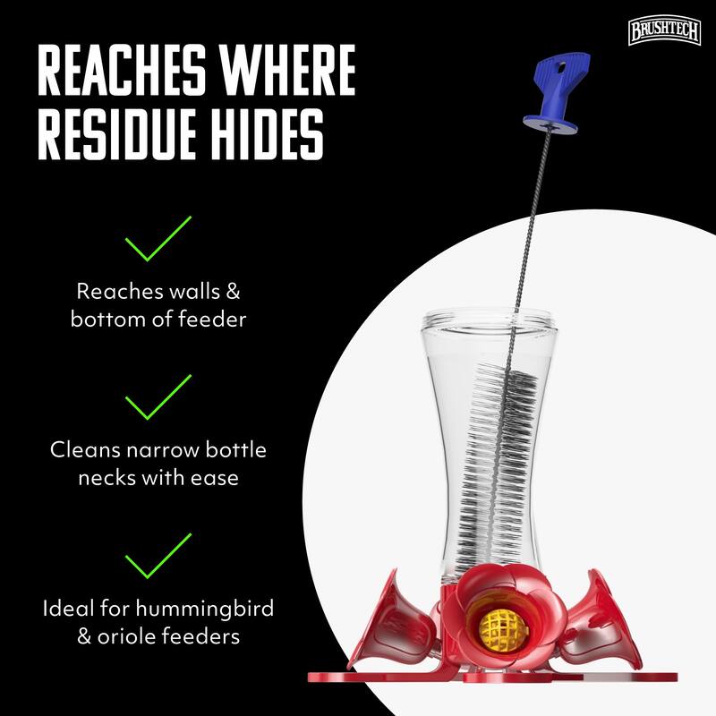 Brushtech Hummingbird Feeder Cleaning Kit - 6.5" L