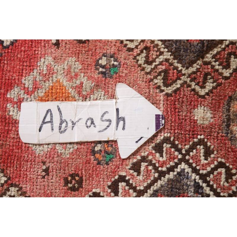 Hand Knotted Oriental 100% Wool Carpet Traditional Tribal Red Lori Area Rug - 7' 6'' X 3' 11''