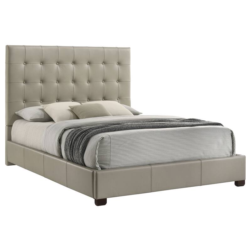 Medley Genuine Leather Platform Bed