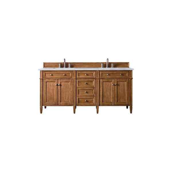 slide 2 of 35, James Martin Vanities Brittany 72" Double Vanity, Saddle Brown